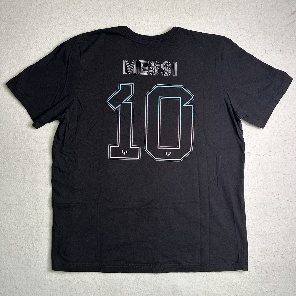 Adidas Lionel Messi Argentina Inter Miami Jersey 10 T-Shirt Soccer World Cup XL