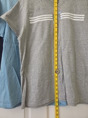 Adidas Women’s V-Neck Short Sleeve T-Shirt Lot of 3 Gray Blue Navy XL