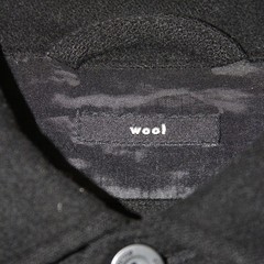 Claiborne Black Wool Blend Button Up Shirt Jacket Men Size M