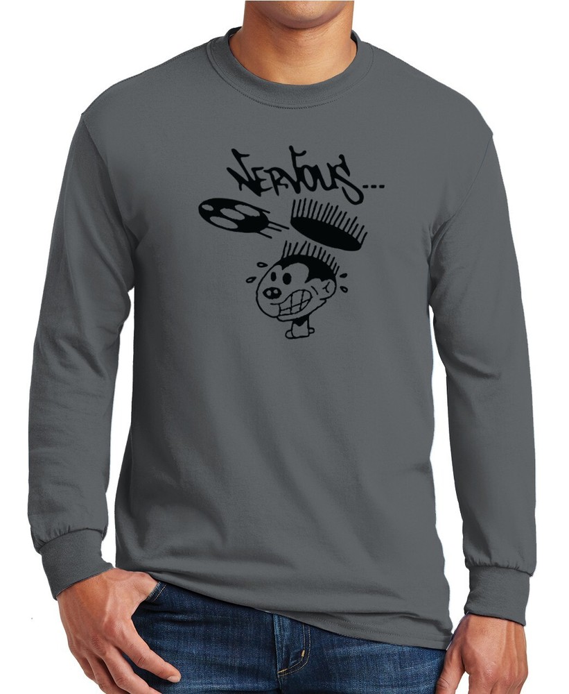 Nervous Records Long Sleeve T-Shirt Hip Hop Music on 100% Cotton S-3XL Tee