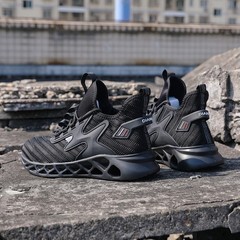Mens Indestructible Work Safety Shoes Anti-puncture Steel Toe High Top Sneakers