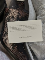 *RARE* Vince Camuto “MAUVE” Multi Tricolor Snakeskin Booties Size 8.5M NWB