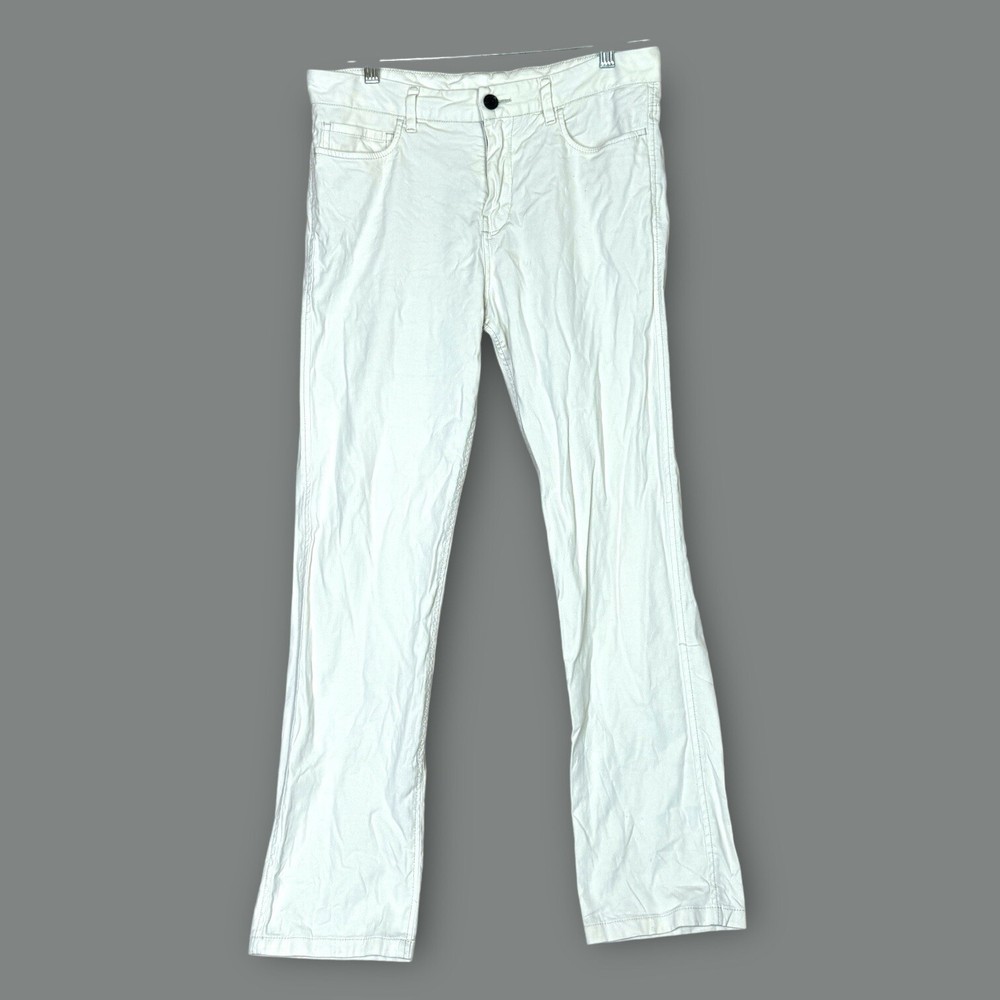 Buck Mason 5 Pocket Pants Mens 31 Fit 34×29 White Vintage Canvas Chino Preppy