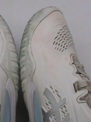 Asics Gel-Resolution X Women’s Size 9 White Pure Silver Tennis Sneakers 1042A279