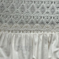 Torrid Cream Super Soft Stretch Blouse Size 6 Lace Sleeves Top T-shirt NWT Shirt