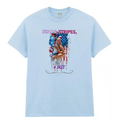 Stars Stripes & Sass USA Fairy Wings Patriotic 4th of July Shirt S-3XL