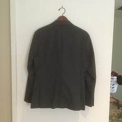 J.Crew Ludlow Slim Suit 38S 30×30 Gray Moon British Wool Cotton Blazer Pants