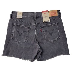 Levi’s Women’s Mid Length Zip Fly Stretch Fabric Shorts