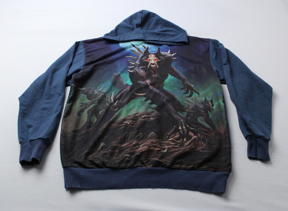 RWBY Unisex Adults Long Sleeve Graphic Pullover Hoodie AP2 Blue Multi Small