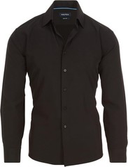 Nautica Slim Fit Mens Dress Shirts Long Performance Fabric Wrinkle Free 4Way