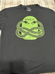 RVCA black and green snake t-shirt Size L #skater