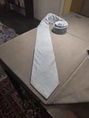 A. Di Capua Napoli – Solid Blue Cotton Tailored Tie