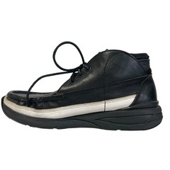 Visvim Leather Chukka Boots, Size 9 (10.6 inches), Black and White mens USED