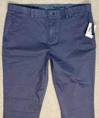 English Laundry Comfort Chino Pants Mens 38×32 Gray Flex Waist Straight Leg NEW
