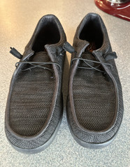 Volcom Men’s Black Mesh Lace-Up Sneakers w/ Logo Accent Round Toe Casual