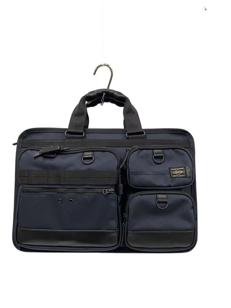 PORTER GEL GRIP 2WAY BRIEFCASE NVY Solid 381 17036