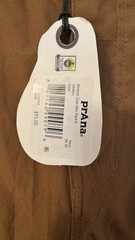 Prana Zion Slim Fit Pants II Stretch Sepia Size 28×30 Straight Leg 1969831 $95
