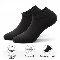 3-12 Pairs Mens Plain Solid Cotton Sports Ankle Athletic Socks Low Cut Size 8-12
