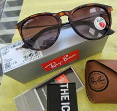 Ray Ban Erika Polarized RB4171/brown gradient Polycarbonate lenses Tortoise Fram