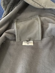 Tactical Jacket Mens Free Soldier Size M Gray Hooded Full Zip