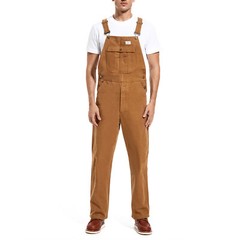 HISEA Men Heavy Duty Bib Overalls Relaxed Fit Dungarees Workwear Pants Jumpsuit