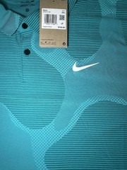 Nike Dri-Fit ADV Tour Camo Golf Polo Teal DR5312-381 Mens 2XL XXL
