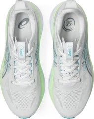 ASICS, Men’s, Gel-Kayano 33, White/Energy Aqua, 14, Wide – White/Energy Aqua – 1