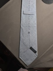 A. Di Capua Napoli – Solid Blue Cotton Tailored Tie