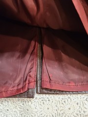 Vintage Lined Leather A Line Skirt Size 10~Waist 30″ Length 25″ Made In USA