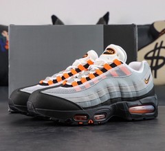 Nike Air Max 95 OG Big Bubble Bright Mandarin HM4740-005 White Orange Men size 9