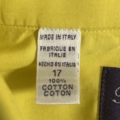 Purple Label Ralph Lauren Yellow Button Up Long Sleeve Shirt SIZE EXTRA LARGE