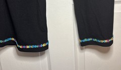 Ronni Nicole Vintage 90s Beaded Two Piece Capri Pantsuit Size S