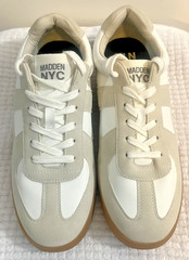 Madden NYC Men’s M-Morddy Lace-Up Casual Shoes Men Size 8 White/light Gray