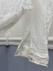 ⭐Free People Drew Tuxedo | MEDIUM | Gauzy Breezy Optic White Blouse Top