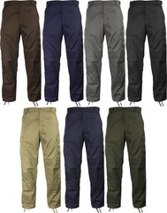 ANNUAL SALE BDU Pants Solid Colors 6 Pocket Cargo Army Twill ROTHCO 20%OFF