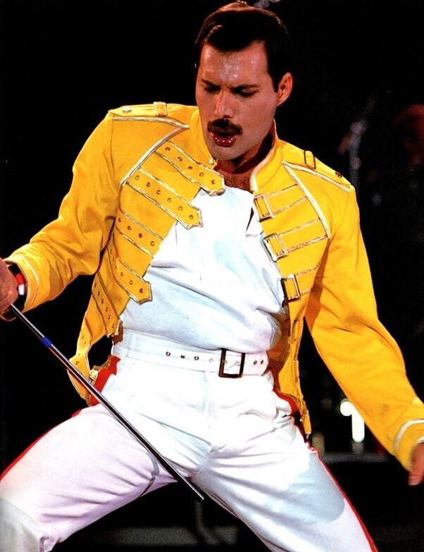 Dance Club Freddie Mercury Concert US Classic Men Wembley Faux Leather Jacket