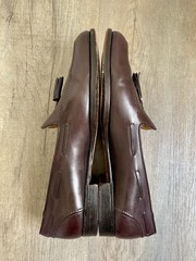 Men’s Cole Haan Burgundy Leather Tassle Loafers Size 11 D Made In Italy