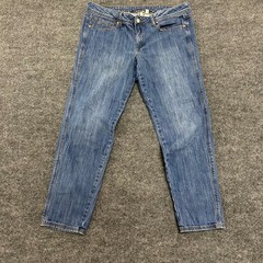 Mango Jeans Womens Size 14 Blue Straight Leg Medium Wash Denim Casual Mid Rise