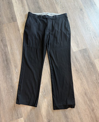 Daniel Cremieux Signature Collection Black Dress Pants 40W Stretch Flat Front