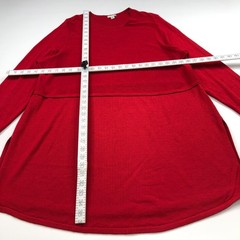 J.Jill Plus 2X Viscose Rayon Crew Neck Pullover Sweater Red PLS READ