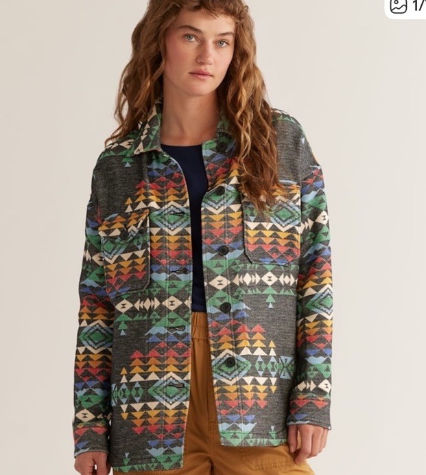 75 New Pendleton Wildwood DoubleSoft Shirt Jacket Shaket Women M Oversized $219