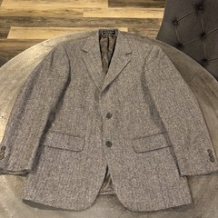 Gianfranco Ruffini Blazer Mens 38S Herringbone Camel Hair Blend Italy Jacket EUC