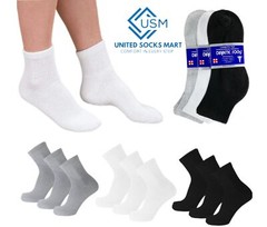 6-12 Pairs Men’s diabetic Ankle Socks Health Circulatory Size 9-11 10-13 13-15