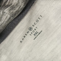 NWT KAREN SCOTT Smoke Grey Sweatshirt XXL(20-22) Pink Loose Turtle Neck