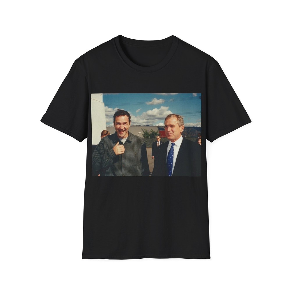 norm macdonald and george bush jr. tshirt