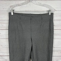 J. Jill Womens Ponte Slim Leg Pants Size Small Black White Pull-On