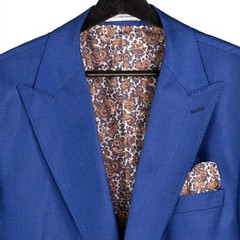 BIG & TALL Men’s Estate Blue Sharkskin 3pc Classic Fit Suit w/ Adj Waist NWT