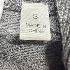 Unbranded Gray Womens S Draped Open Front Layering Casual Cardigan Sweater