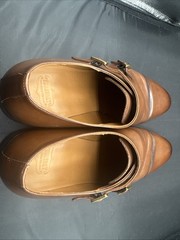 THURSDAY BOOT CO SAINT Cinnamon LEATHER DOUBLE MONK STRAP DRESS SHOES MENS 15