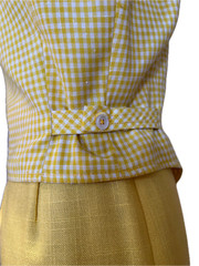 Vintage – JH Collectibles – Yellow Gingham – Vest & Pants Set – SZ S